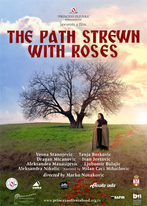 The path strewn with roses
